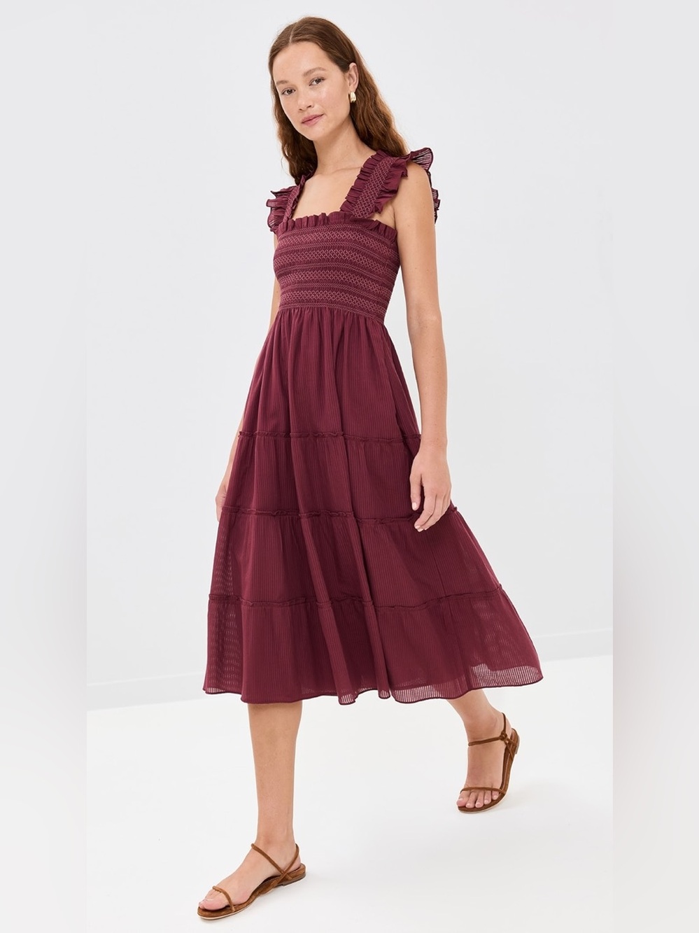 NWT Hill House The Ellie Nap Dress - Burgundy - Size XS